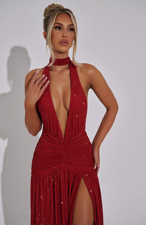 Vestido Longo com Fenda Modern Coven