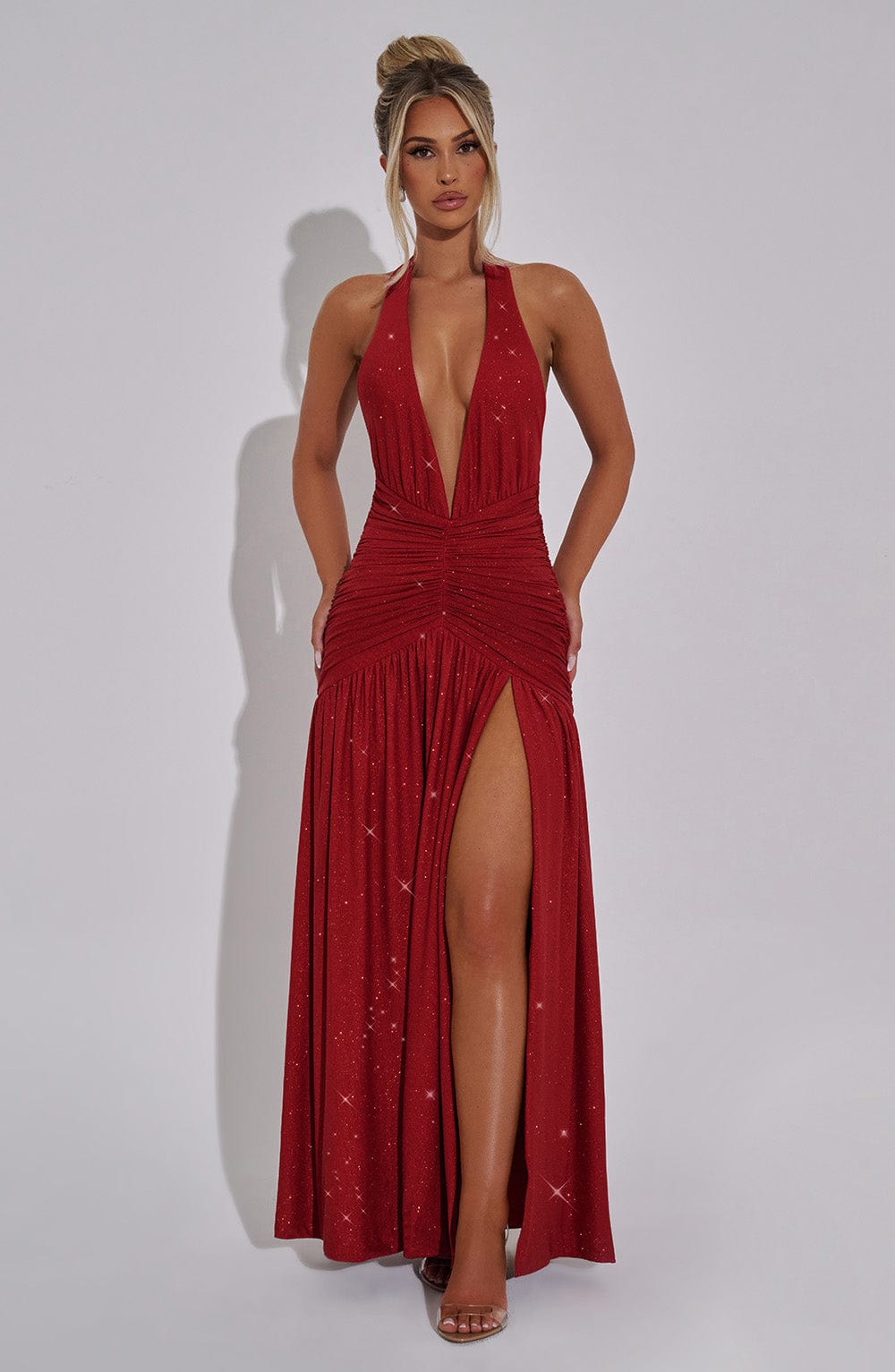 Vestido Longo com Fenda Modern Coven