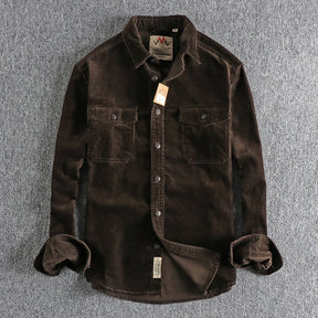Jaqueta Masculina de Veludo Cotelê Vintage (Promoção de Inverno 2025)
