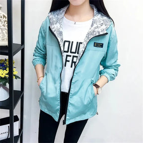 Casaco Feminino Reversível com Capuz (Promoção de Inverno 2025)