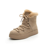 Bota Plataforma Feminina com Forro Peluciado Estilo Moderno Solado Grosso – (Promoção de Inverno 2025)