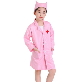 Fantasia Infantil de Médico e Enfermeira – Roupinha Unissex para Brincar de Profissões