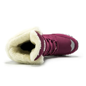 Bota Feminina de Inverno com Cadarço Forro Quente Design Impermeável – (Promoção de Inverno 2025)