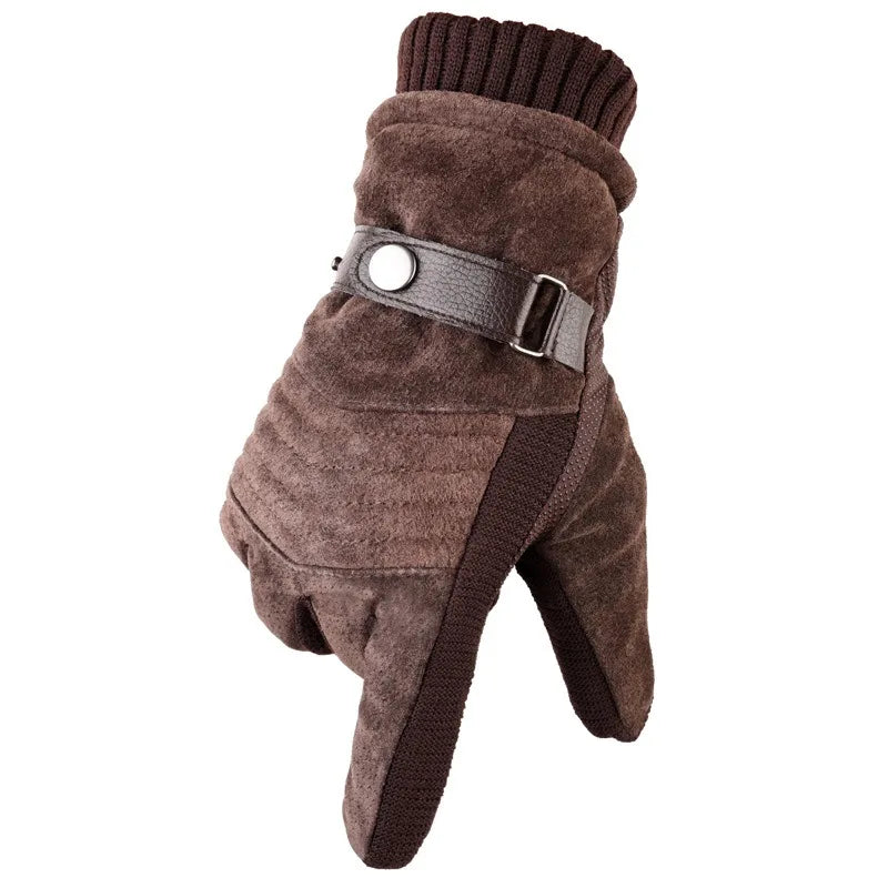 Luvas Masculinas de Inverno em Material Premium com Função Touch