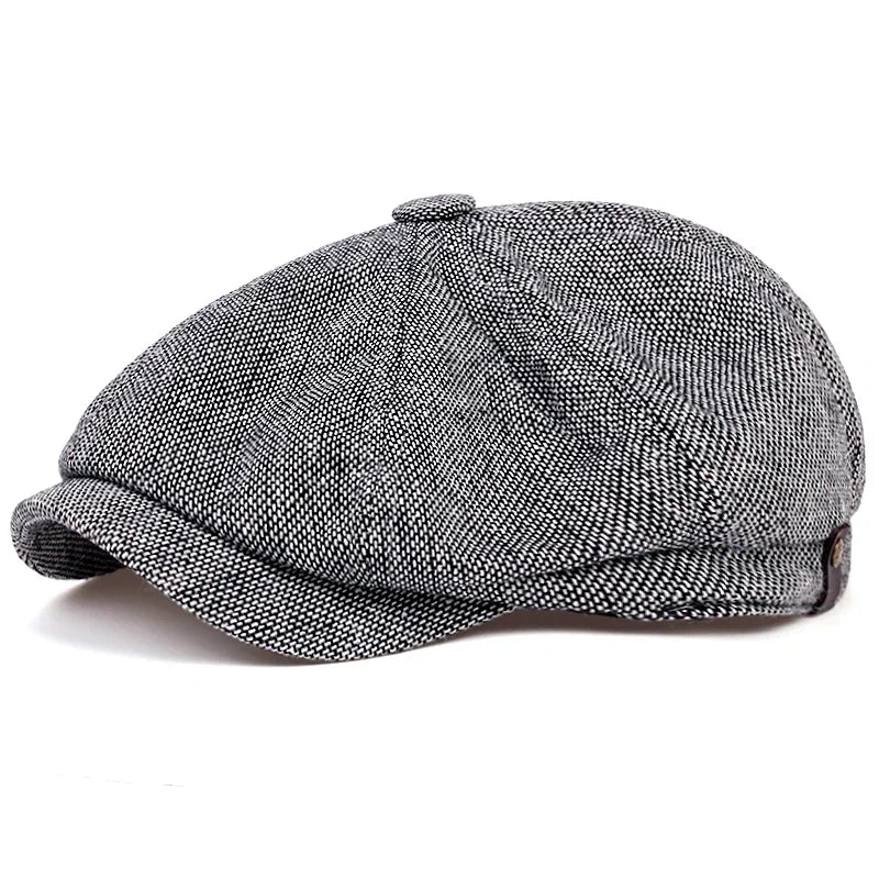 Boina Retrô Masculina – Estilo Peaky Blinders Outono e Primavera – (Promoção de Inverno 2025)