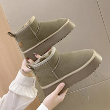 Bota Feminina Curta Acolchoada Plataforma Confortável - (Promoção de Inverno 2025)
