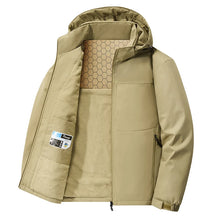 Jaqueta Masculina Tática Impermeável com Capuz Monocromática - (Promoção de Inverno 2025)
