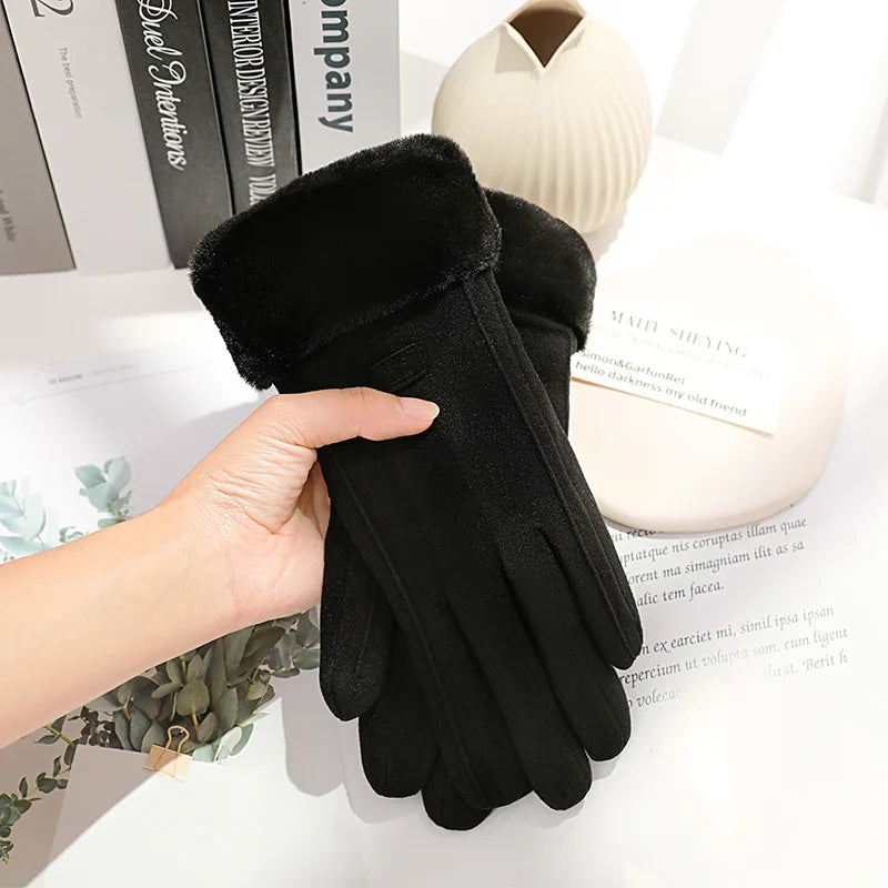 Luvas Femininas de Inverno – Forro Peluciado, Touch Screen