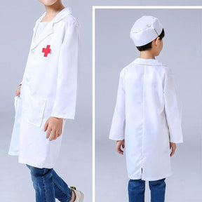 Fantasia Infantil de Médico e Enfermeira – Roupinha Unissex para Brincar de Profissões