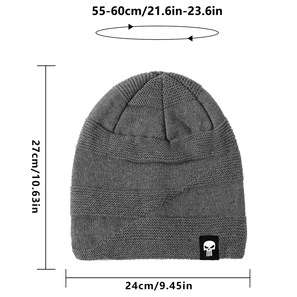 Gorro Térmico de Inverno com Interior em Fleece e Design Confortável – (Promoção de Inverno 2025)