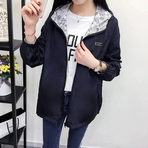 Casaco Feminino Reversível com Capuz (Promoção de Inverno 2025)