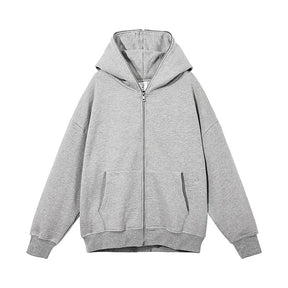 Jaqueta Masculina Moletom com Capuz Retrô e Zíper (Promoção de Inverno 2025)