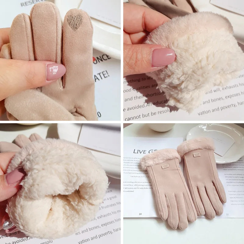 Luvas Femininas de Inverno – Forro Peluciado, Touch Screen