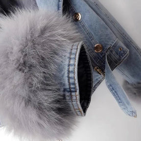 Jaqueta Jeans Feminina Curta com Forro – (Promoção de Inverno 2025)