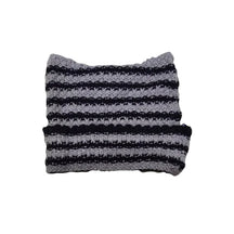 Gorro Feminino Listrado com Estilo Kawaii e Orelhas de Gato – (Promoção de Inverno 2025)