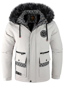 Casaco Masculino com Capuz Impermeável Acolchoado - (Promoção de Inverno 2025)