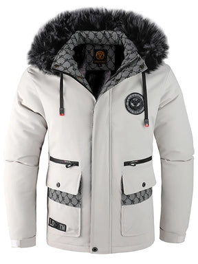 Casaco Masculino com Capuz Impermeável Acolchoado - (Promoção de Inverno 2025)