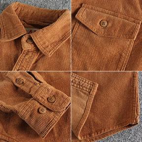 Jaqueta Masculina de Veludo Cotelê Vintage (Promoção de Inverno 2025)