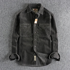 Jaqueta Masculina de Veludo Cotelê Vintage (Promoção de Inverno 2025)