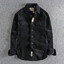 Jaqueta Masculina de Veludo Cotelê Vintage (Promoção de Inverno 2025)