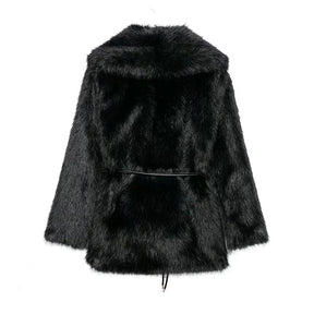 Casaco Feminino Para Inverno Com Cinto Decorativo - (Promoção de Inverno 2025)