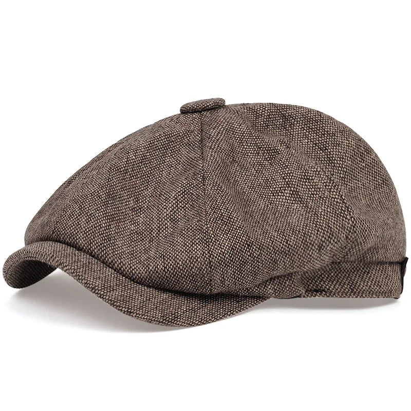 Boina Retrô Masculina – Estilo Peaky Blinders Outono e Primavera – (Promoção de Inverno 2025)