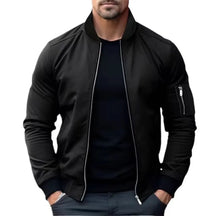Jaqueta Masculina Bomber com Zíper Estilo Streetwear Elegante – (Promoção de Inverno 2025)
