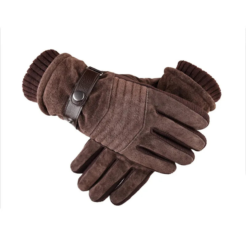 Luvas Masculinas de Inverno em Material Premium com Função Touch