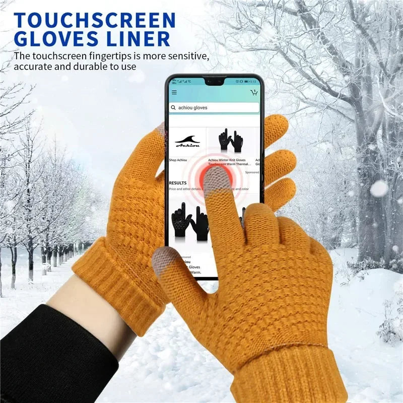 Luvas de Inverno Touch Screen – Unissex, Quentes