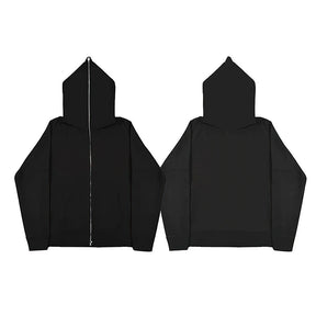 Jaqueta Masculina Moletom com Capuz Retrô e Zíper (Promoção de Inverno 2025)