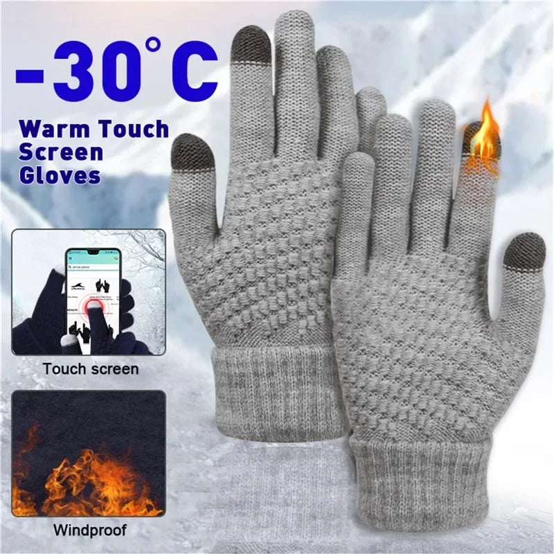 Luvas de Inverno Touch Screen – Unissex, Quentes