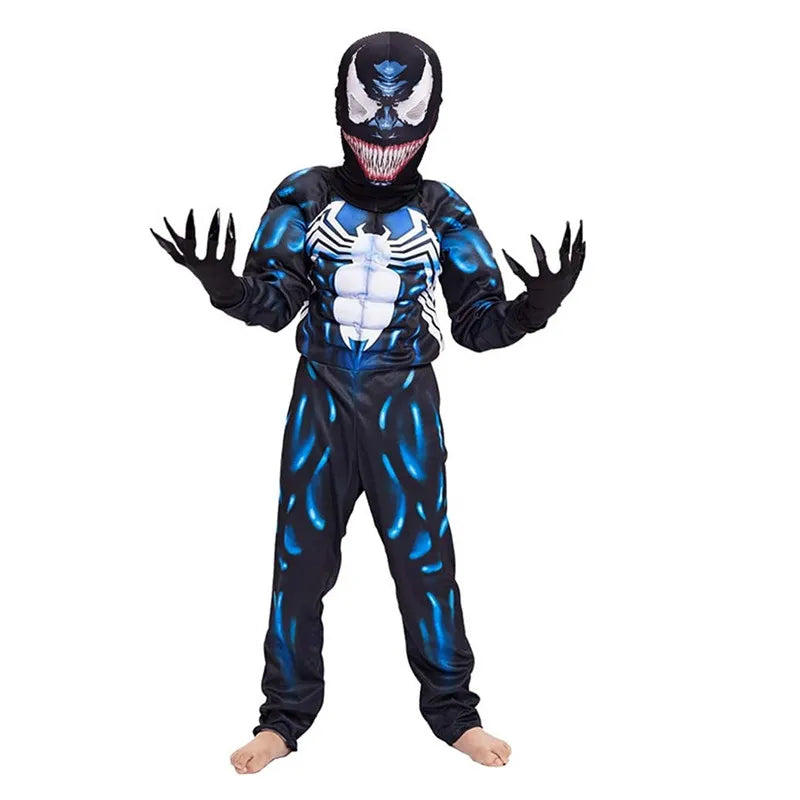 Fantasia Infantil VN Preto – Macacão 3D em Spandex Unissex