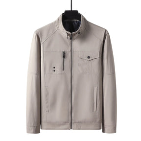 Jaqueta Bomber Masculina Slim Casual com Zíper e Gola Estilo Baseball – (Promoção de Inverno 2025)