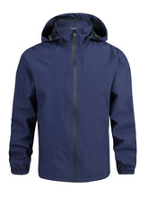 Jaqueta Masculina Impermeável Corta-Vento Capuz Removível - (Promoção de Inverno 2025)