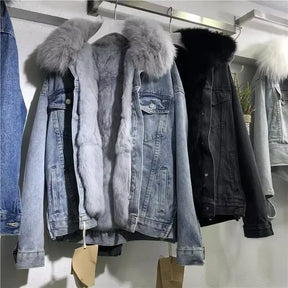 Jaqueta Feminina Jeans Casual Modelo com Forro Fleece - (Promoção de Inverno 2025)
