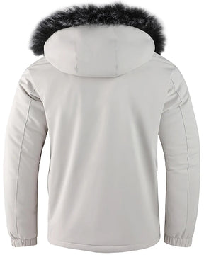 Casaco Masculino com Capuz Impermeável Acolchoado - (Promoção de Inverno 2025)