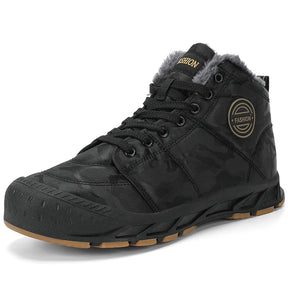 Bota Masculina de Inverno Antiderrapante com Forro Quente Leve e Minimalista – (Promoção de Inverno 2025)