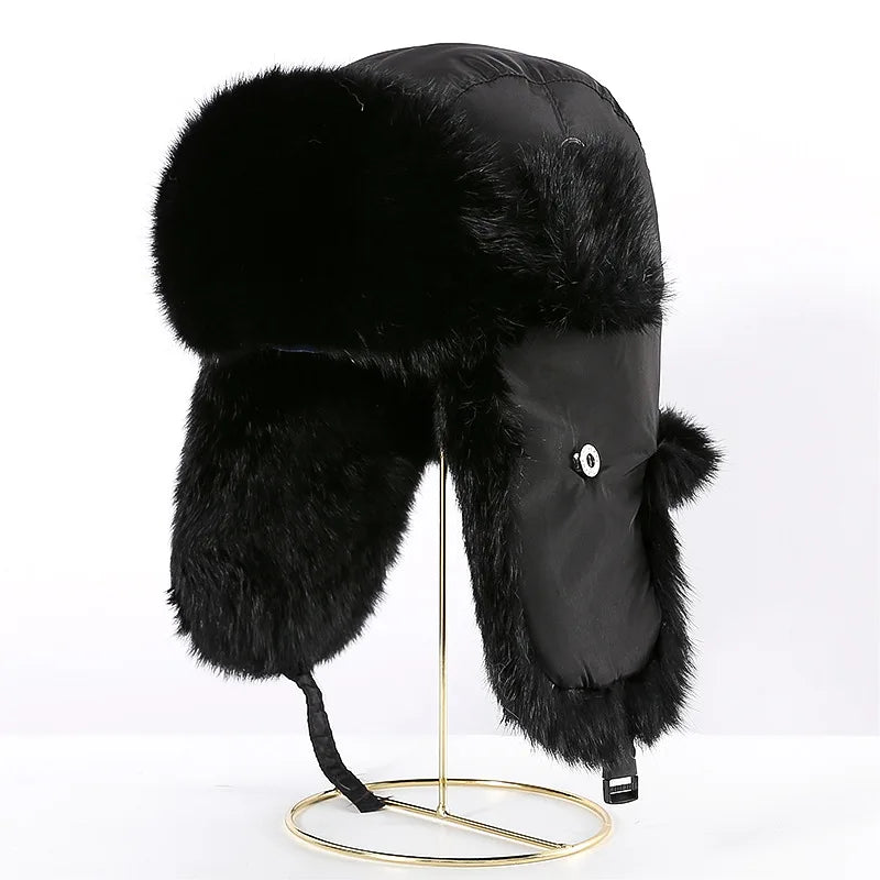 Chapéu Masculino de Inverno com Protetor de Orelha e Forro Quente – (Promoção de Inverno 2025)