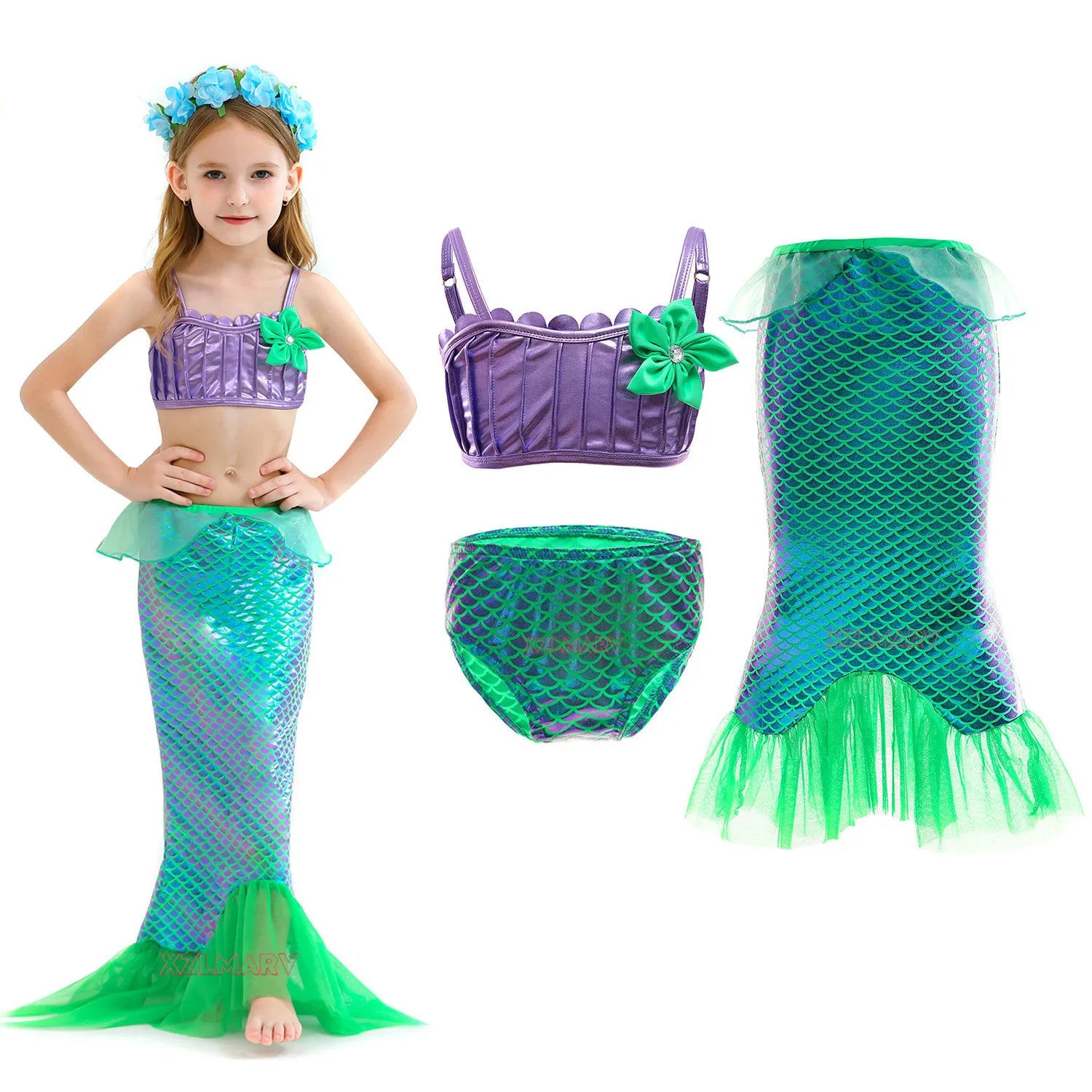 Fantasia Infantil Ariel – Kit Completo