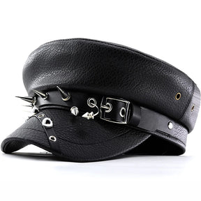 Boina Trendy Feminina em Couro Sintético – Visual Militar e Elegante – (Promoção de Inverno 2025)