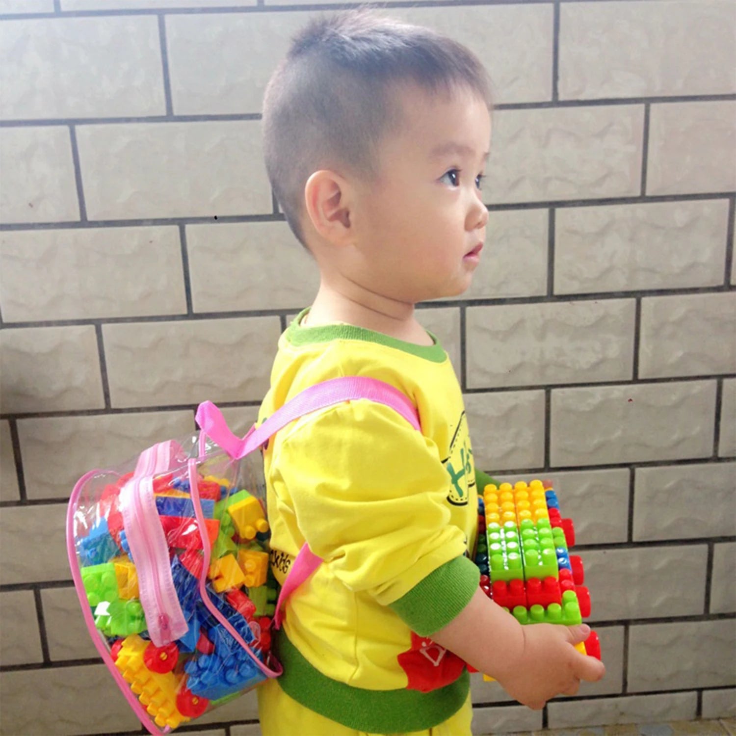 Brinquedo Educativo de Blocos Grandes – Kit Completo com 130 Peças