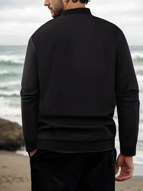 Jaqueta Masculina Impermeável Casual com Gola Manga Longa – (Promoção de Inverno 2025)