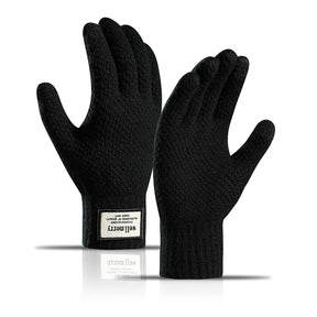 Luvas Masculinas de Inverno em Malha Premium com Função Touch