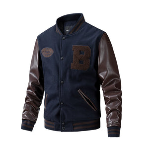 Jaqueta Masculina Baseball Larga Estilo Casual - (Promoção de Inverno 2025)