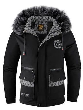 Casaco Masculino com Capuz Impermeável Acolchoado - (Promoção de Inverno 2025)