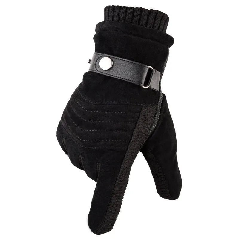 Luvas Masculinas de Inverno em Material Premium com Função Touch