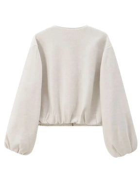 Jaqueta Feminina Bomber Retrô com Zíper - (Promoção de Inverno 2025)