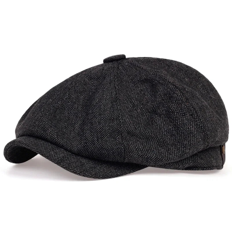 Boina Retrô Masculina – Estilo Peaky Blinders Outono e Primavera – (Promoção de Inverno 2025)