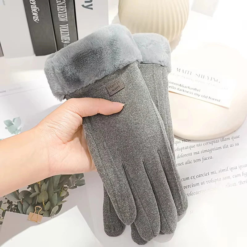 Luvas Femininas de Inverno – Forro Peluciado, Touch Screen