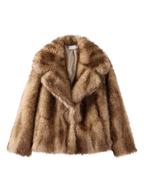 Casaco Feminino Elegante com Lapela Forro Peluciado Manga Longa Vintage – (Promoção de Inverno 2025)
